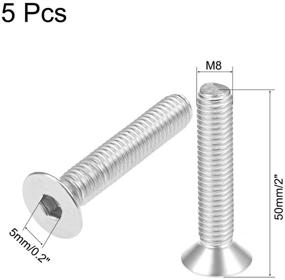 img 2 attached to Uxcell M8X50Mm Machine Stainless Fasteners