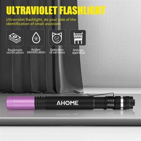 img 3 attached to AHOME P2 USB Rechargeable Pen UV Flashlight, 365nm Blacklight LED 🔦 Pocket Penlight, Pet Urine Detector, Water-Resistant(IPX5), Battery Included, 2 Modes (High, Low)