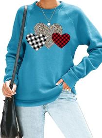 img 4 attached to Womens Christmas Sweatshirts Casual Pullovers Outdoor Recreation