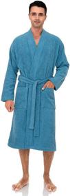 img 4 attached to Premium Turkish Bathrobe X Large 🛀 Niagara - Wrap Yourself in Luxury with TowelSelections!