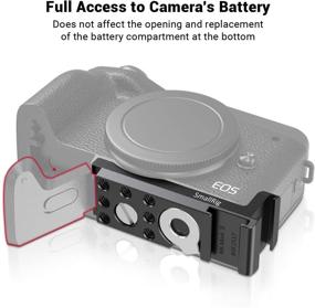 img 1 attached to Enhance Your Vlogging Experience with SmallRig Vlogging Cold Shoe Plate for Canon EOS M6 Mark II BUC2517