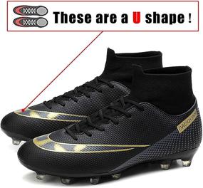 img 2 attached to YEFDG Men's Football Comfort Shoes: Ultimate Athletic Performance and Comfort