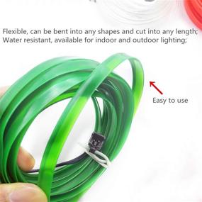 img 1 attached to 🚗 Vilihy 5-Meter Car Interior Lighting: Auto LED Strip EL Wire Rope for Stunning Atmosphere Decor - Flexible Neon Light DIY