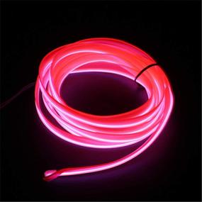 img 3 attached to 🚗 Vilihy 5-Meter Car Interior Lighting: Auto LED Strip EL Wire Rope for Stunning Atmosphere Decor - Flexible Neon Light DIY