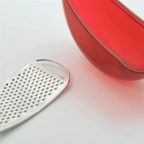 img 1 attached to Alessi Parmenide Cheese Grater Red