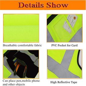 img 1 attached to 3X Large Construction Pockets with Enhanced Visibility Reflectivity