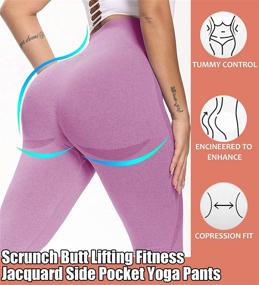 img 2 attached to Seamless Workout Leggings Control Compression Sports & Fitness and Other Sports