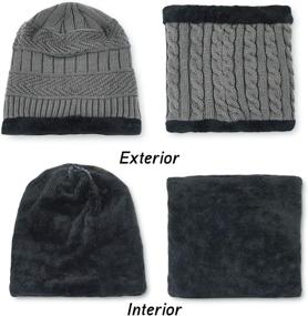img 2 attached to 🧢 Maylisacc Winter Beanie Touchscreen Boys' Accessories for Enhanced Warmth in Cold Weather