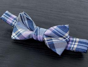 img 3 attached to 👦 Boy's Tartan Plaid Woven Bow Tie by Spring Notion