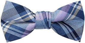 img 4 attached to 👦 Boy's Tartan Plaid Woven Bow Tie by Spring Notion