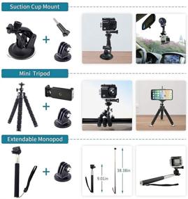 img 1 attached to 🎥 Artman Action Camera Accessories Kit 58-in-1: The Ultimate GoPro Hero 10/9/8 Black, Max, and More Compatible Bundle!