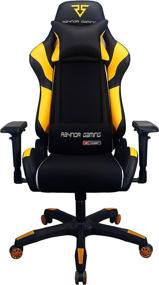 img 3 attached to 🎮 Enhance Your Gaming Experience with Raynor Gaming Energy Pro Chair in Vibrant Yellow