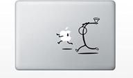 🪓 apple macbook air and pro 11 13 15 17 models decal sticker: axe guy chasing apple design logo