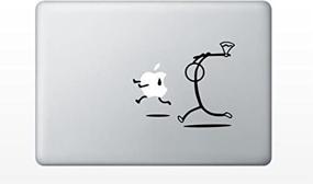 img 4 attached to 🪓 Apple MacBook Air and Pro 11 13 15 17 Models Decal Sticker: Axe Guy Chasing Apple Design