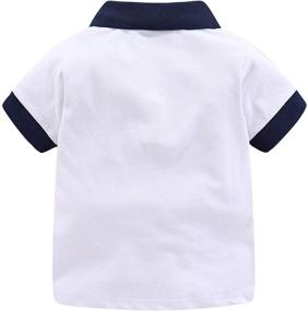 img 3 attached to 👕 Striped Summer Polo Shirt for Little Boys in the Mud Kingdom