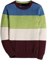stay cozy and stylish with the basadina long sleeve sweater pullover multicolor boys' clothing logo