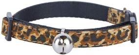 img 1 attached to 🐱 2-Pack of Adjustable Breakaway Cat Collars with Bell – Floral and Leopard Patterns, Ideal for Cats, Kittens, and Small Breed Puppies – Quick Release Safety Collar Set