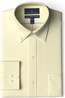 👕 effortlessly stylish men's clothing: buttoned classic button collar non iron pocket shirts logo