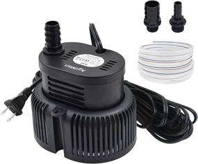 img 4 attached to 🏊 Above Ground Pool Cover Pump - Submersible Sump Pump, Swimming Water Removal Pumps, with Drainage Hose &amp; Extra Long 25 Feet Power Cord, 850 GPH InGround, 3 Adapters