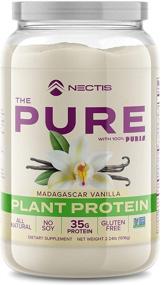 img 4 attached to 🌱 NECTIS Madagascar Vanilla Plant Protein: 35g Protein 6g BCAAs, 2.24lbs (1016g) - Ultimate Source of Pure Plant Protein