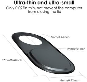 img 3 attached to 🔒 Ultra-Thin Metal Webcam Cover - Protect Your Privacy & Security (3 Pack)