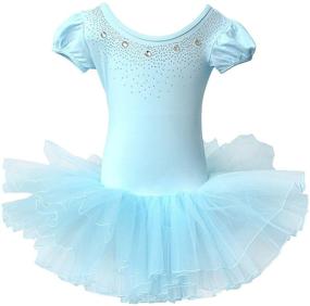 img 4 attached to BAOHULU Leotards Sleeve Ballet B210_Apricot_L Girls' Clothing in Active