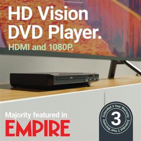 img 3 attached to 📀 Advanced Majority DVD Player for TV with HDMI Input, Versatile Connectivity, Multi-Region Playback, Slim Design and Remote Control