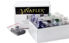 img 1 attached to 🌈 Vivaplex Glass Bottles for Travel with Assorted Colors - Essential Travel Accessories