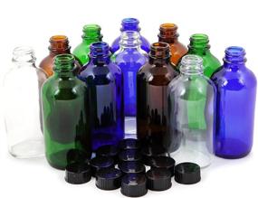 img 3 attached to 🌈 Vivaplex Glass Bottles for Travel with Assorted Colors - Essential Travel Accessories