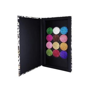 img 2 attached to 💄 Allwon Leopard Magnetic Makeup Palette for Eyeshadow, Lipstick, Blush, and Powder - Empty Makeup Palette