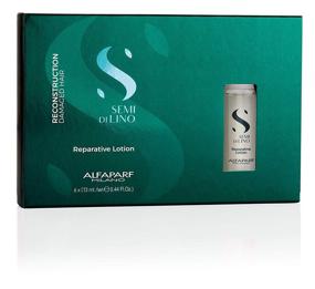 img 4 attached to 🔧 Alfaparf Milano Semi Di Lino Reconstruction Reparative Lotion for Damaged Hair - Repairs, Enhances Shine and Softness, Boosts Volume - 6 Vials Included - Professional Leave-In Treatment - 2.64 Fl Oz