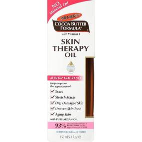img 1 attached to 🌹 Palmer's Cocoa Butter Formula Skin Therapy Moisturizing Body Oil with Vitamin E, Rosehip Fragrance - 5.1 oz (4359-6)