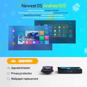 img 2 attached to 📺 High-Performance Android 10.0 TV Box T95 - 4GB RAM 64 ROM, 2.4G/5G Dual WiFi, H.265/3D/6K Ultra HD, BT 5.0 - Smart TV Box