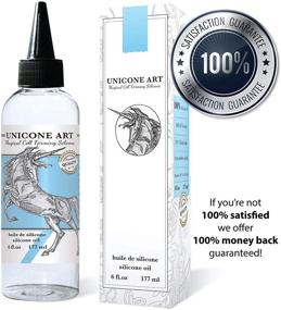 img 1 attached to Unicone Art Silicone Oil - 100% Чистый Силикон для Акриловой Литейной Живописи - Художественные Расходные Материалы (6 Унций)