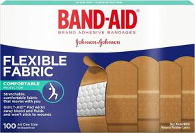 img 4 attached to 🩹 Band-Aid гибкая тканевая повязка Джонсон и Джонсон, 100 штук (2 упаковки)