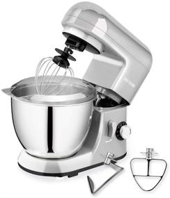 img 4 attached to 🍽️ CHEFTRONIC SM985-Silver Stand Mixer - Silver, One Size