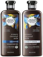 🥥 hydrate with herbal essences bio renew haircare - coconut milk shampoo & conditioner set - 13.5 fl oz (400 ml) bottles - long-lasting moisture for your hair logo