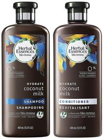 img 3 attached to 🥥 Hydrate with Herbal Essences Bio Renew Haircare - Coconut Milk Shampoo & Conditioner Set - 13.5 FL OZ (400 mL) Bottles - Long-Lasting Moisture for Your Hair