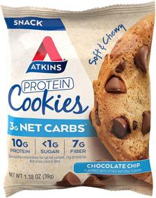 img 3 attached to 🍪 Atkins Protein Cookie - Chocolate Chip, 4-Pack