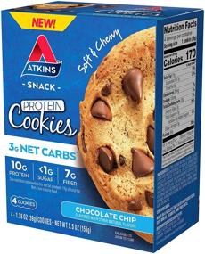 img 2 attached to 🍪 Atkins Protein Cookie - Chocolate Chip, 4-Pack