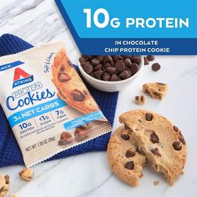 img 1 attached to 🍪 Atkins Protein Cookie - Chocolate Chip, 4-Pack
