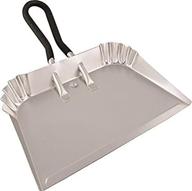 🧹 edward tools 17” extra large industrial aluminum dustpan - lightweight & durable - perfect for big cleanups - rubber loop handle for comfort & hanging (1) logo