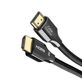 img 4 attached to 10 FT CableCreation 8K HDMI Cable with HDMI 2.1 Ultra HD High Speed (48Gbps), 8K 60Hz, HDCP 2.2, 4:4:4 HDR, eARC - Compatible with PS5, PS4, Xbox Series X, Xbox One, QLED TV, Roku TV