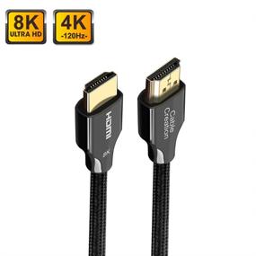 img 2 attached to 10 FT CableCreation 8K HDMI Cable with HDMI 2.1 Ultra HD High Speed (48Gbps), 8K 60Hz, HDCP 2.2, 4:4:4 HDR, eARC - Compatible with PS5, PS4, Xbox Series X, Xbox One, QLED TV, Roku TV