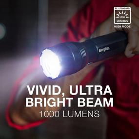 img 1 attached to 💡 Energizer T1000 LED Tactical Flashlight - 1000 Lumens, High Brightness, Water Resistant, Perfect for Emergency, Survival Kit, Camping Gear - AA Battery or USB Rechargeable Option