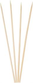 img 2 attached to 🍢 100-Piece Set of 6-Inch ESKONI Bamboo Skewers - Ideal for BBQ, Grilling and More