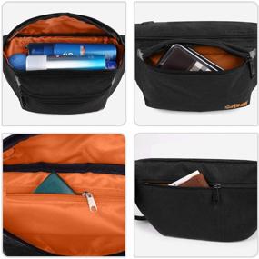 img 1 attached to Lightweight Fanny Pack for Travel, Sports and Hiking - Unisex Waist Bag for Men and Women