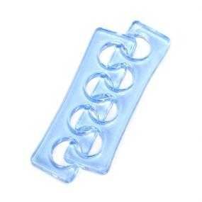 img 3 attached to Flexible Silicone Toe Separators for Nail Polish Pedicure Tools - Blue