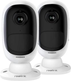 img 4 attached to 📷 REOLINK Argus 2 Battery Powered Wireless Outdoor Security Camera, 1080p HD with Starlight Night Vision, 2.4GHz WiFi, 2-Way Talk, Local Storage, Cloud Service (2 Pack)