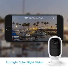 img 3 attached to 📷 REOLINK Argus 2 Battery Powered Wireless Outdoor Security Camera, 1080p HD with Starlight Night Vision, 2.4GHz WiFi, 2-Way Talk, Local Storage, Cloud Service (2 Pack)